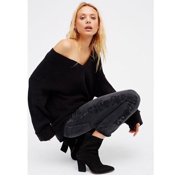 One Teaspoon Jeans 27 NWOT Von Lola Awesome Baggies Floral Sash Embroidered - Picture 3 of 16